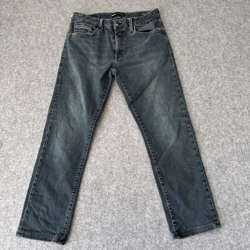 Mavi Black Marcus Slim Straight Leg Jeans Mens 32x32 Faded Blue/Gray